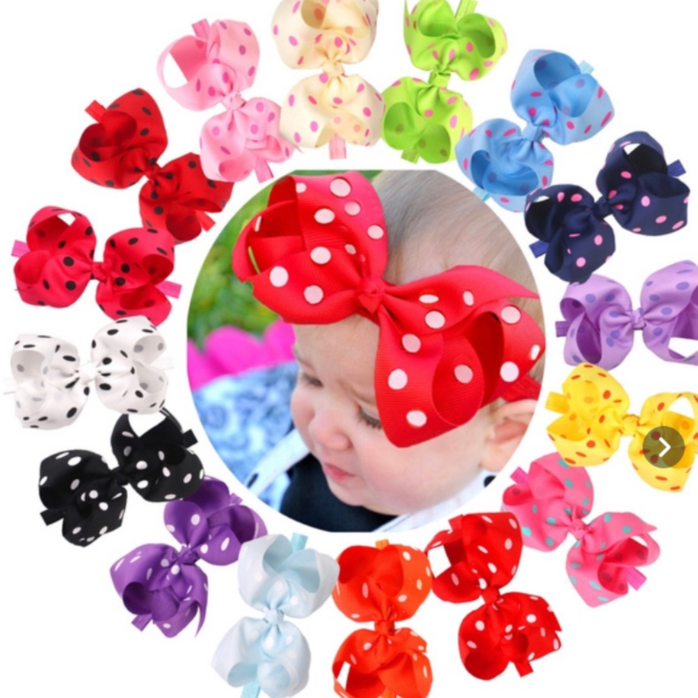 SALE 2 for $14, 4 for $20 Mis & Match 6” Bow Headband